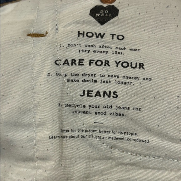 Made-well Denim The perfect Vintage Jean size 27 women’s. Previously owned. - Picture 7 of 10